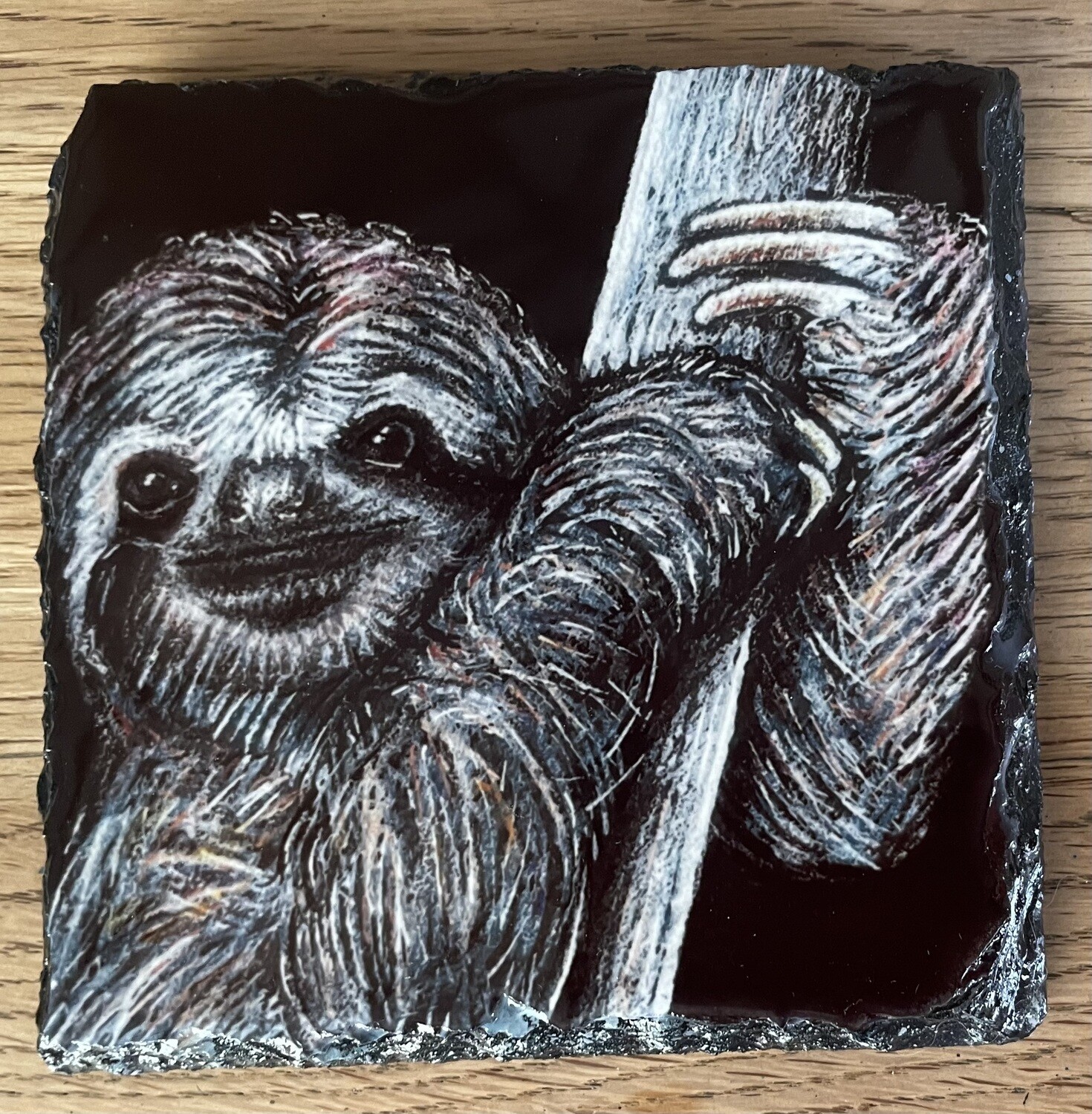 Hand painted slate coasters