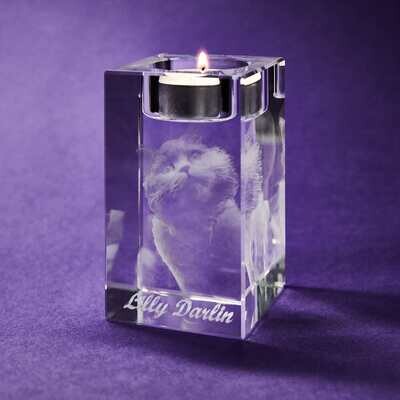 3D Memorial Candle Crystal