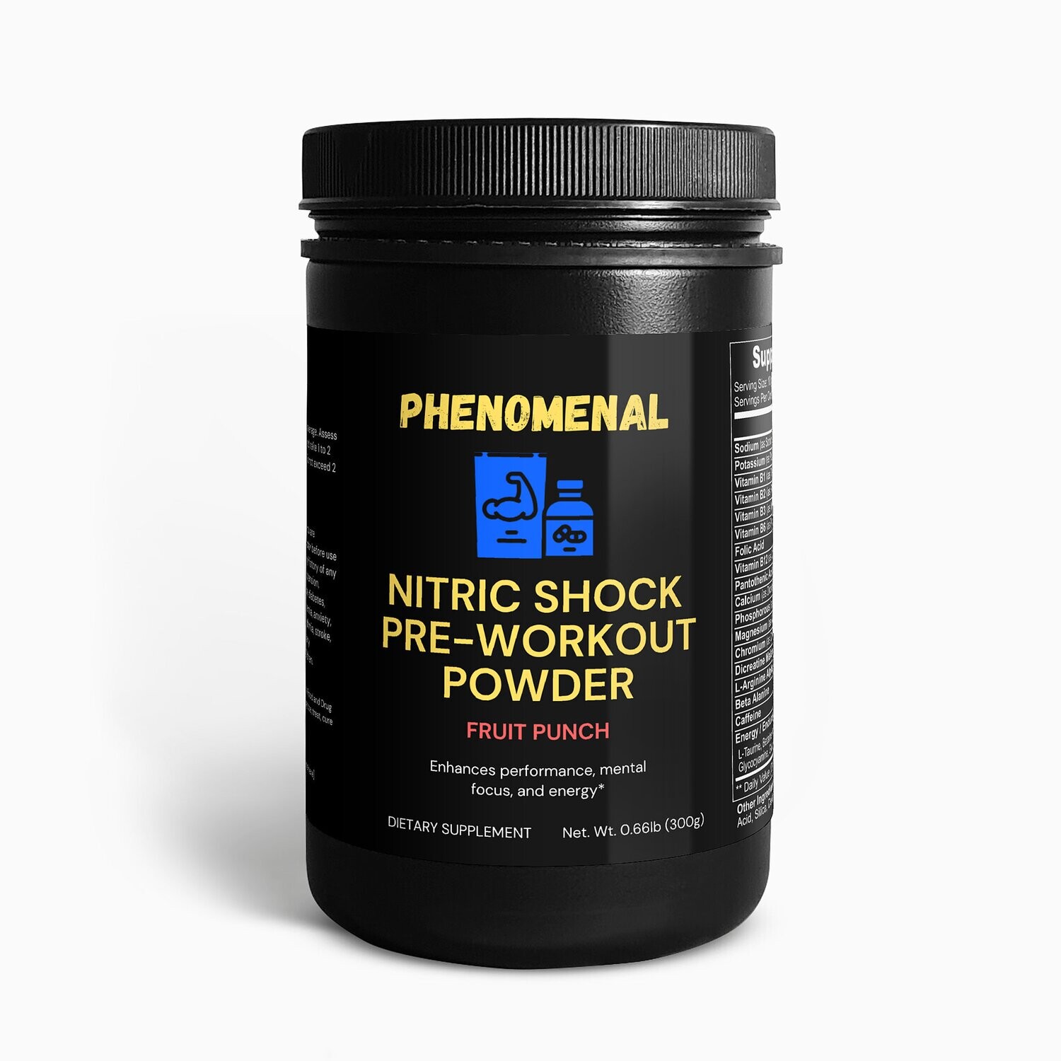 Nitric Shock Pre-Workout Powder (Fruit Punch)