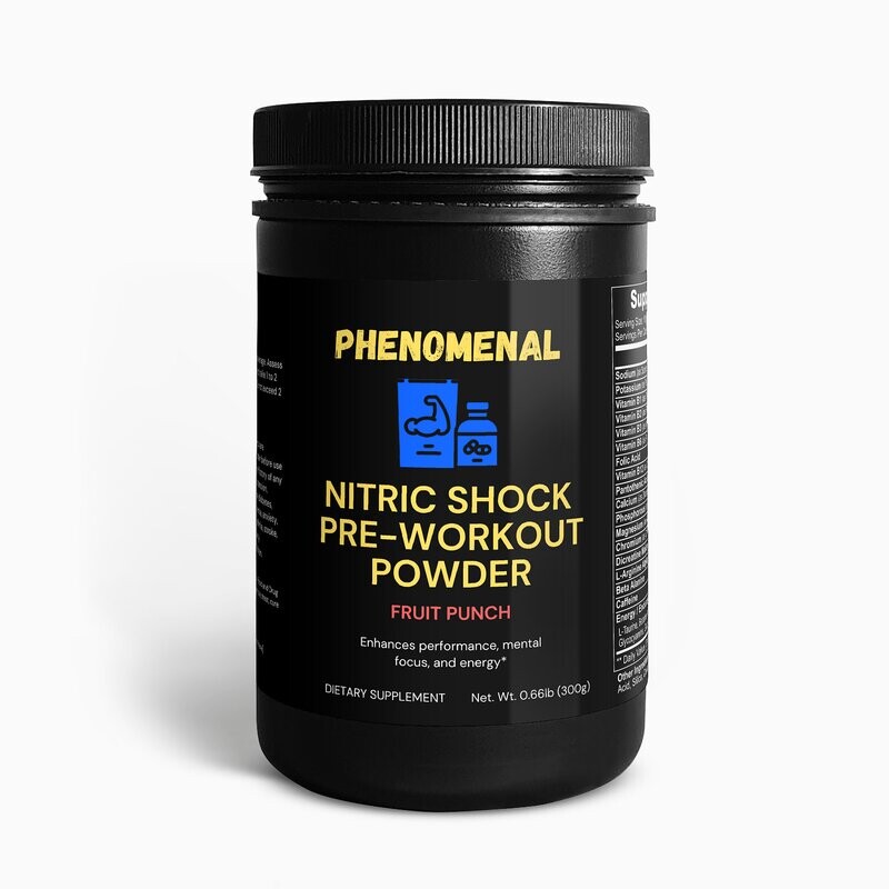 Nitric Shock Pre-Workout Powder (Fruit Punch)