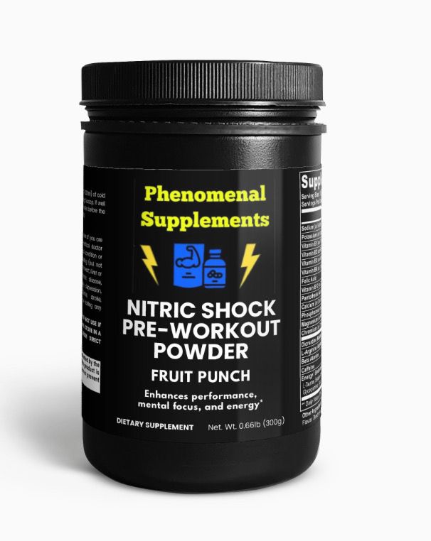 Nitric Shock Pre-Workout Powder (Fruit Punch)