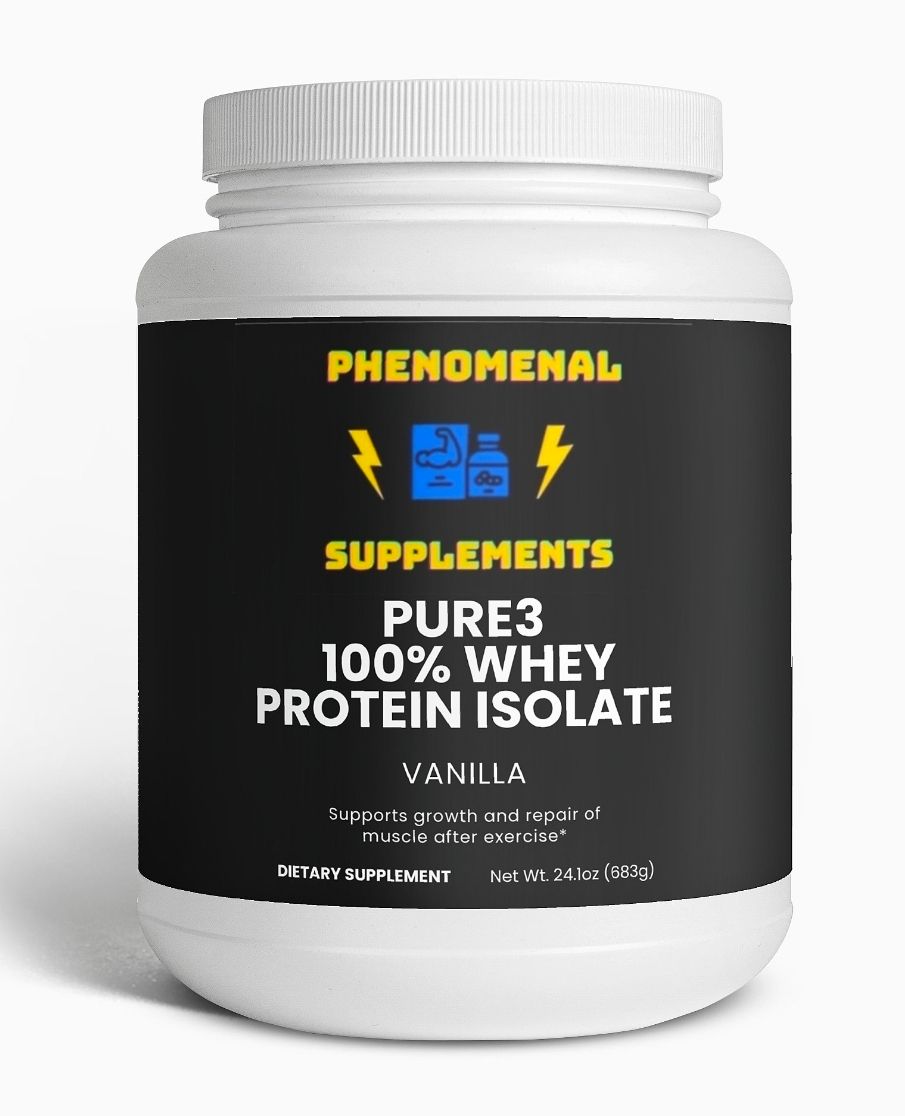 Pure3 100% Whey Protein Isolate(Vanilla)