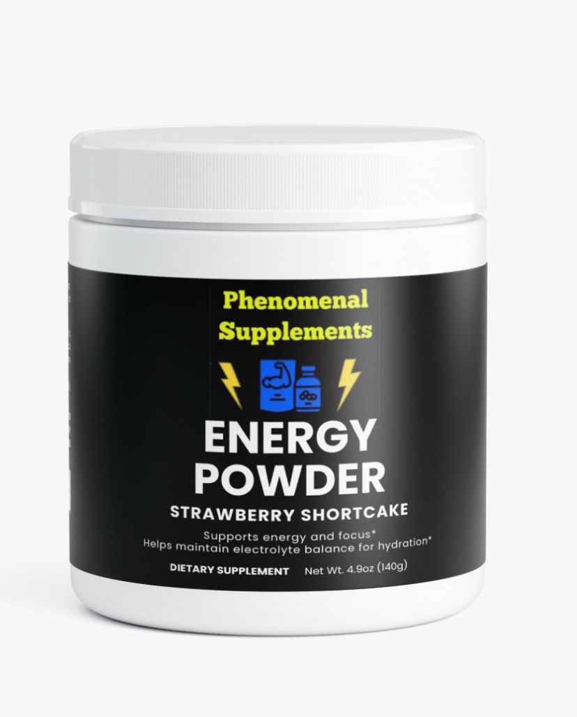 Energy Powder ( Strawberry Shortcake)