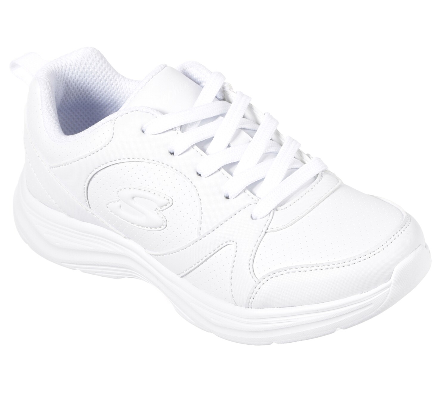 SKECHERS GLIMMER KICK SNEAKER 81446L WHT