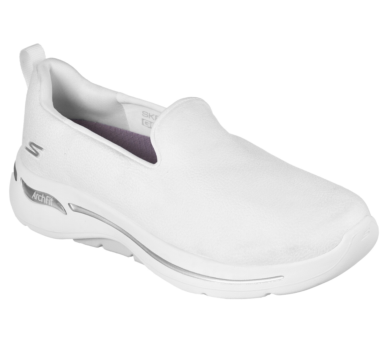 SKECHERS WOMEN GO WALK ARCH FIT SNEAKER 124411 WHT