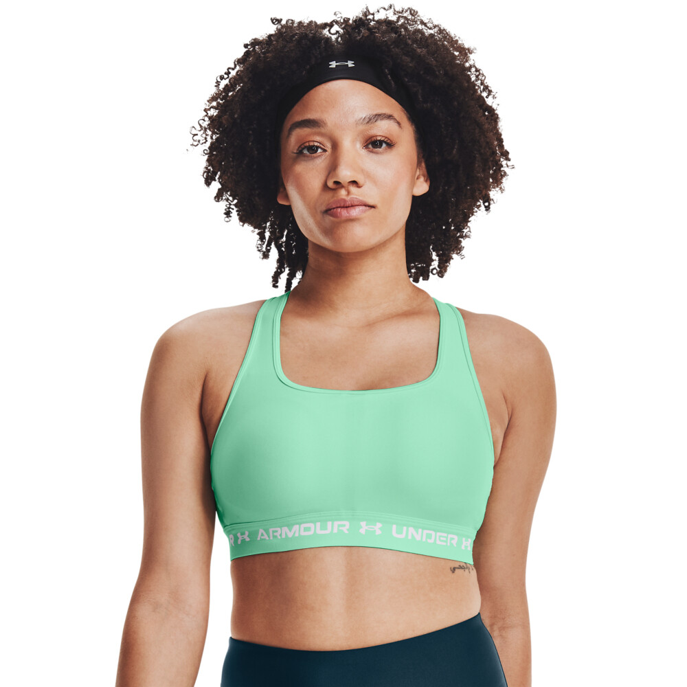 UNDER ARMOUR WOMEN CROSSBACK MID SPORTSBRA 1361034-335