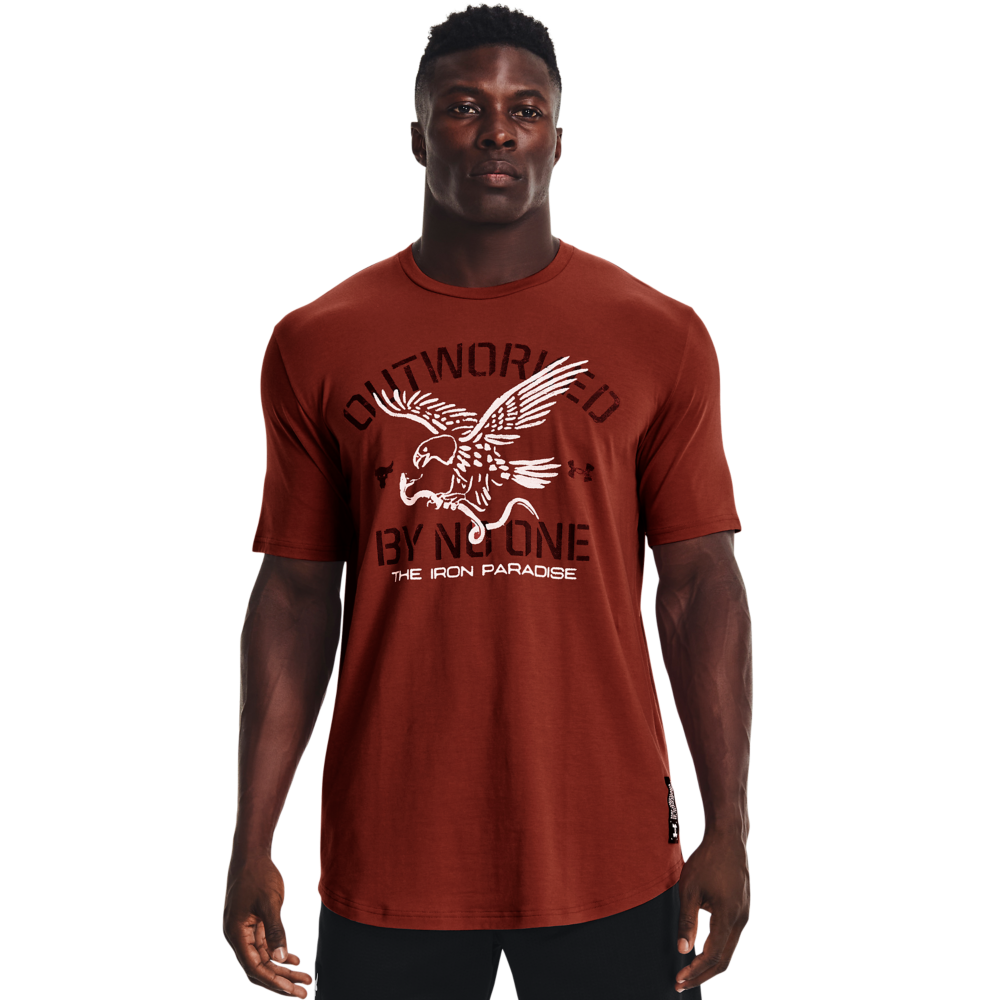 UNDER ARMOUR MEN PROJECT ROCK OUTWORKED T-SHIRT 1370490-635