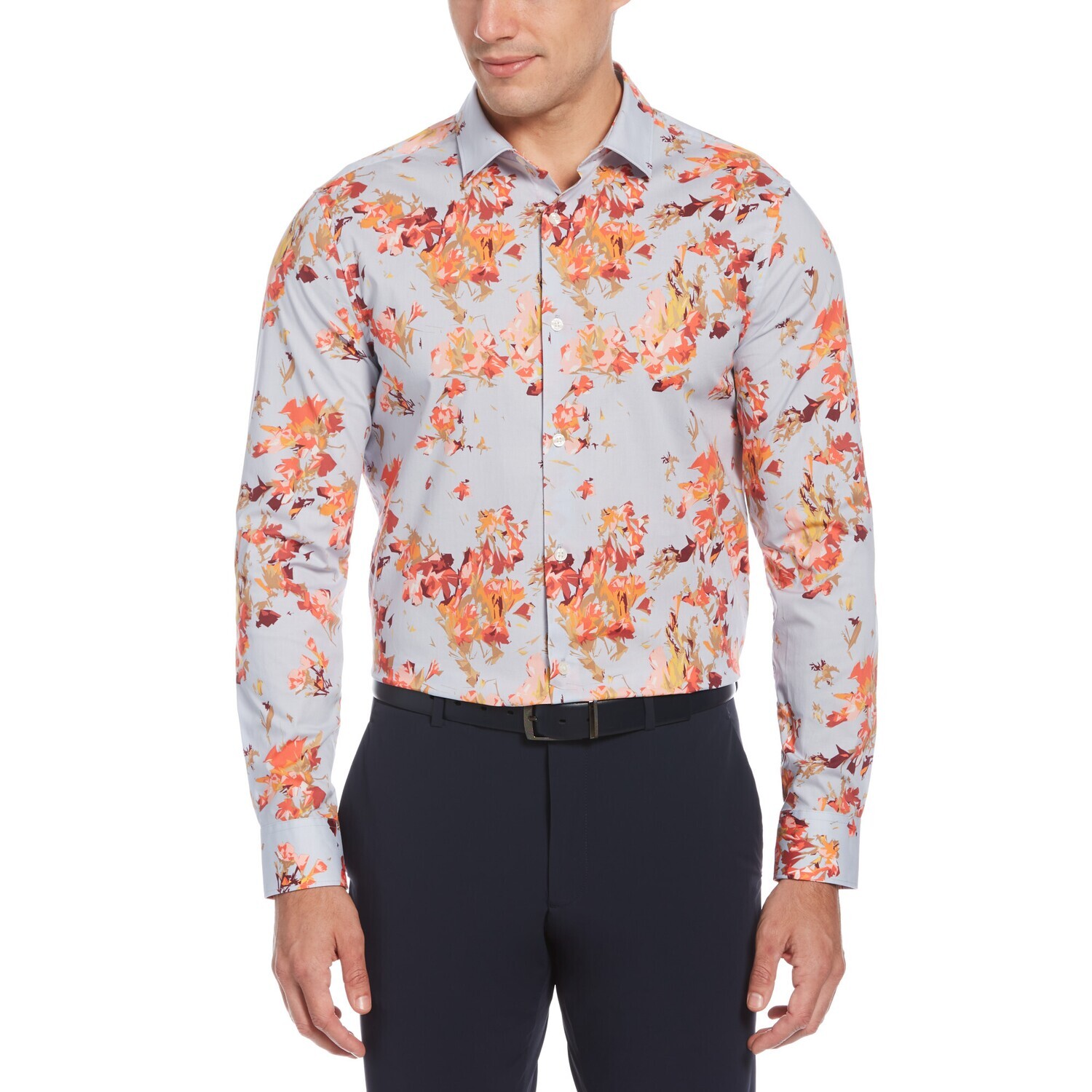 PERRY ELLIS MEN L/S CASUAL SHIRT 4HSW7016-490