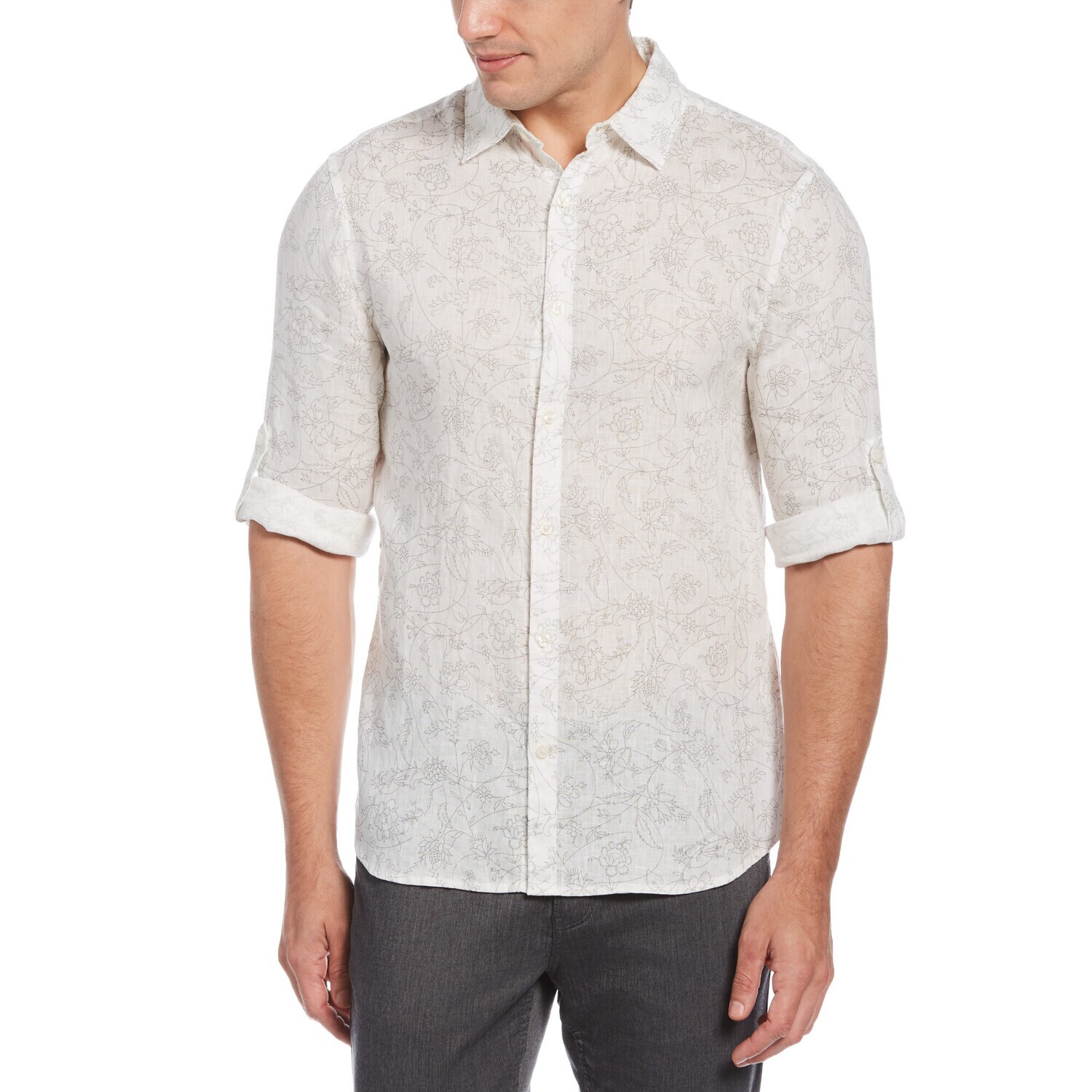 PERRY ELLIS MEN L/S CASUAL SHIRT 4GRW7003-126