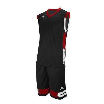 RUNIC MEN BASKETBALL SETS R722KD168 BK/RD/WT