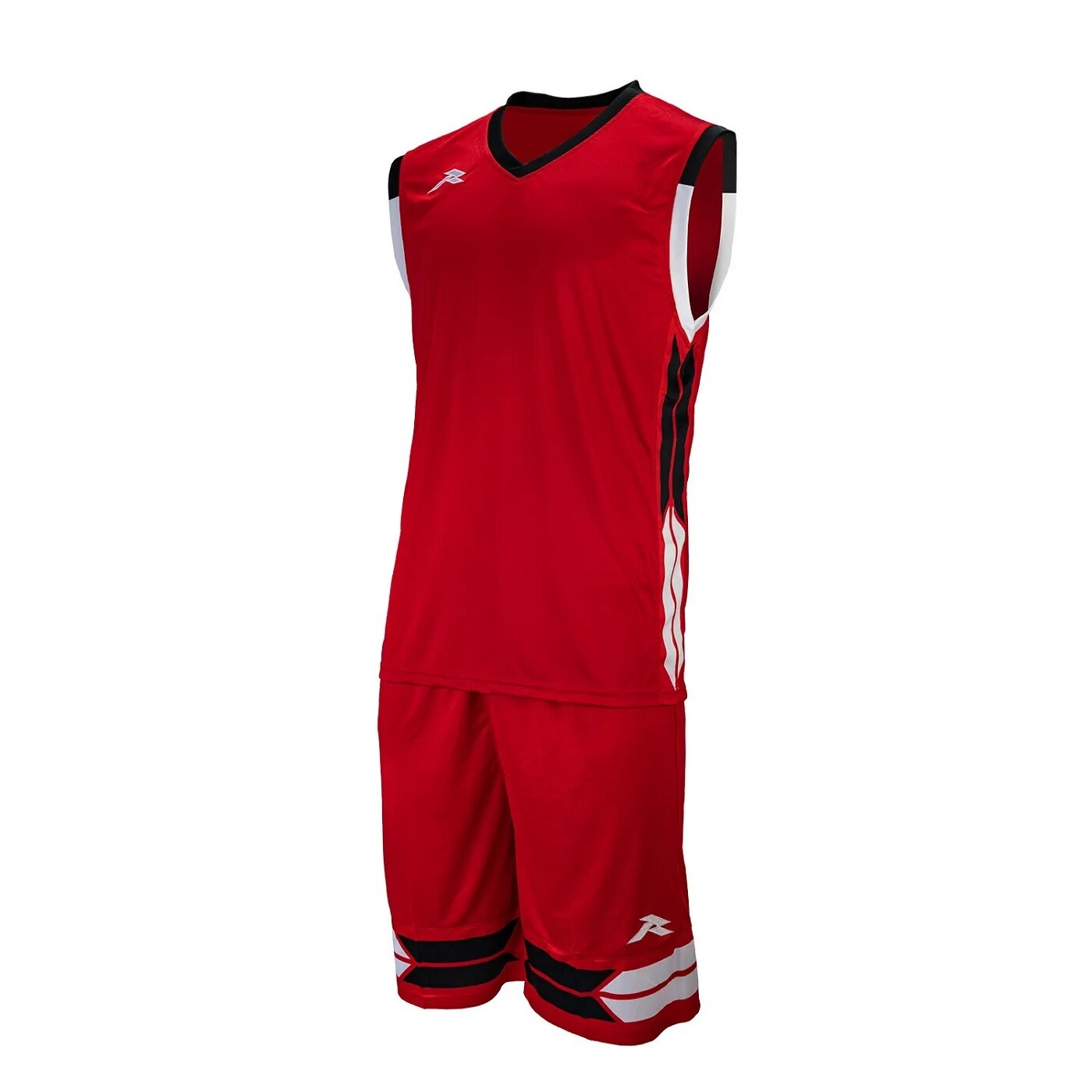 RUNIC MEN BASKETBALL SETS R722KD168 RD/BK/WT