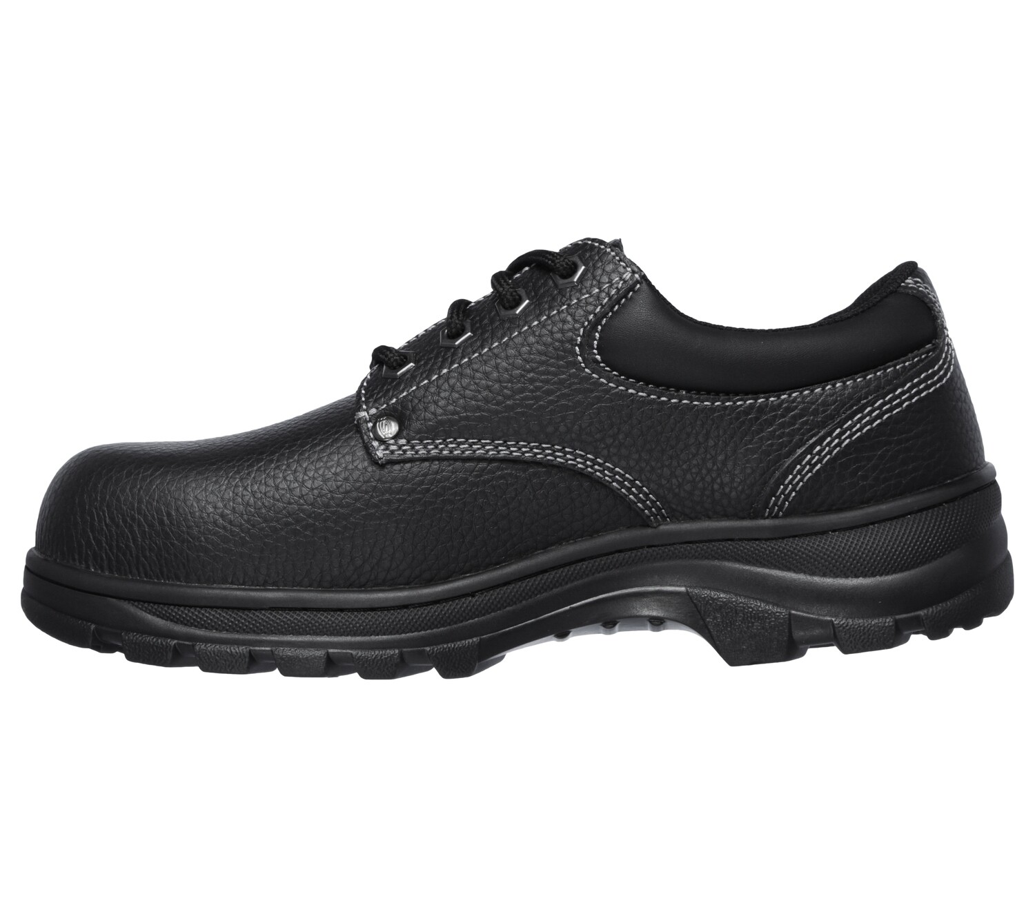 SKECHERS MEN WORKSHIRE TYDFIL STEEL TOE BOOT 77164 BLK display picture 2