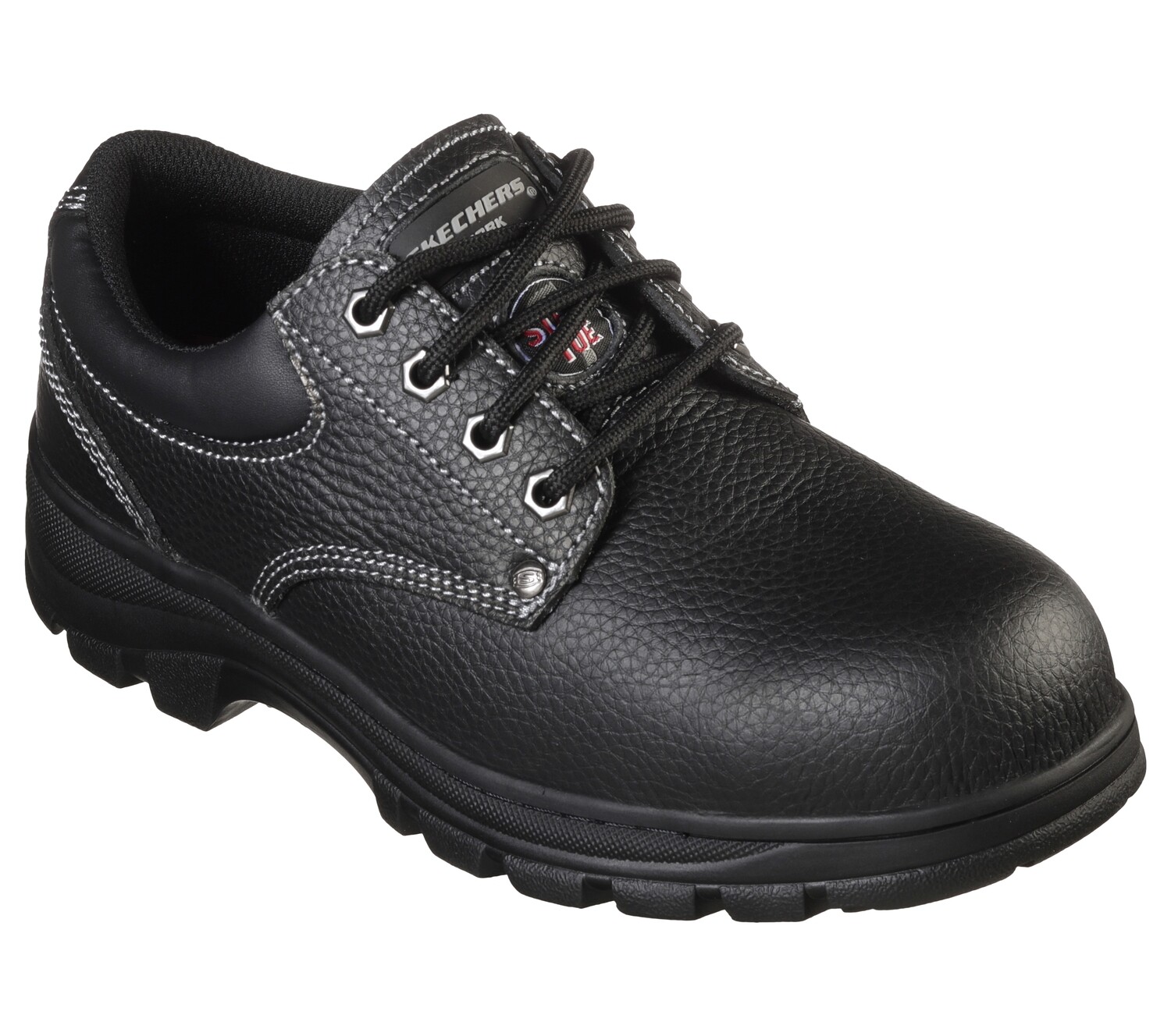 SKECHERS MEN WORKSHIRE TYDFIL STEEL TOE BOOT 77164 BLK