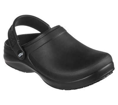 SKECHERS WOMEN ARCH FIT CROCS SANDAL 108067 BLK