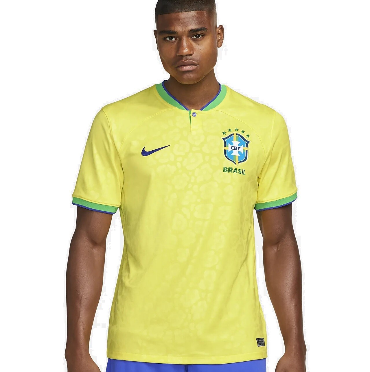 NIKE MEN CBF BRAZIL DF STADIUM S/S JERSEY DN0680-741