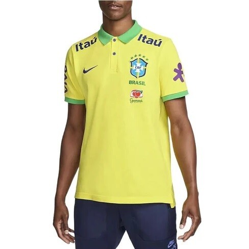 NIKE MEN CBF BRAZIL NSW POLO SHIRT DH4937-740