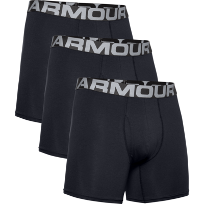 UNDER ARMOUR MEN CHARGED COTTON 6IN 3PK BOXER 1363617-001