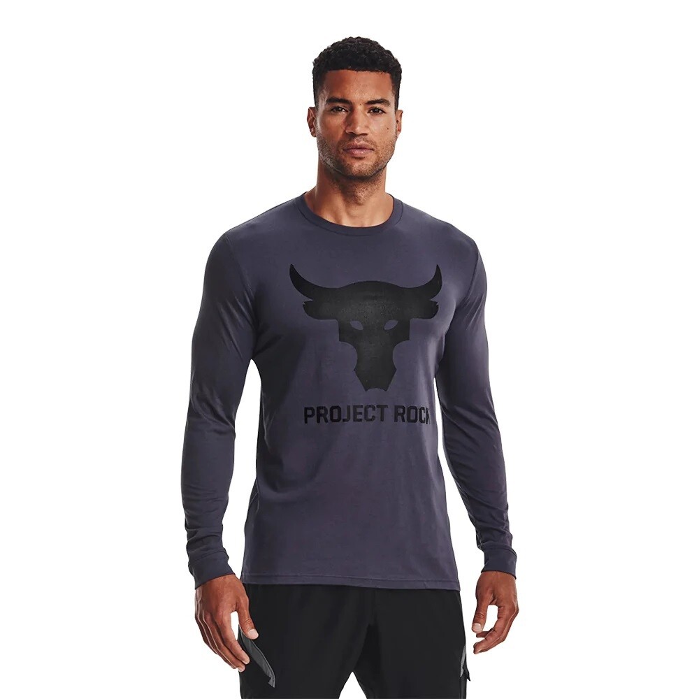 UNDER ARMOUR MEN PROJECT ROCK BRAHMA BULL L/S T-SHIRT 1374847-558