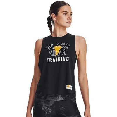 UNDER ARMOUR WOMEN PROJECT ROCK BLACK ADAM TANK TOP 1377760-001