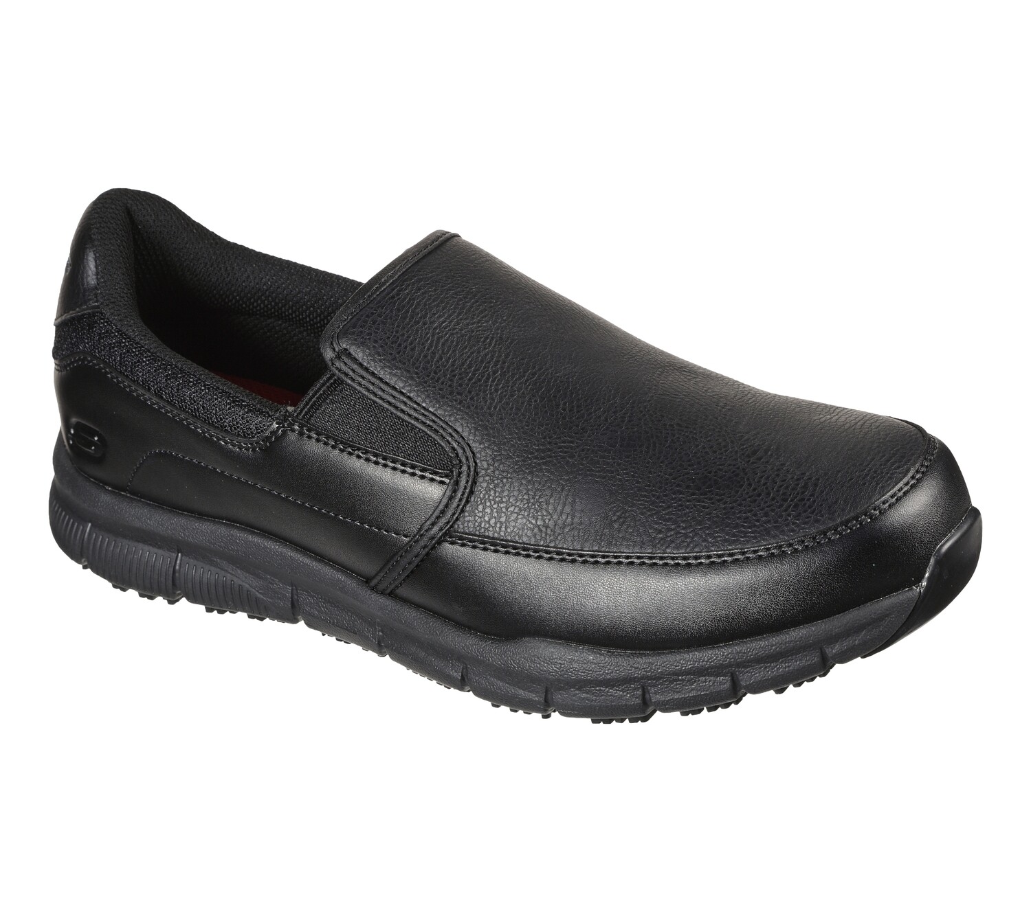 SKECHERS MEN NAMPA GROTON SLIP ON SHOE 77157 BLK