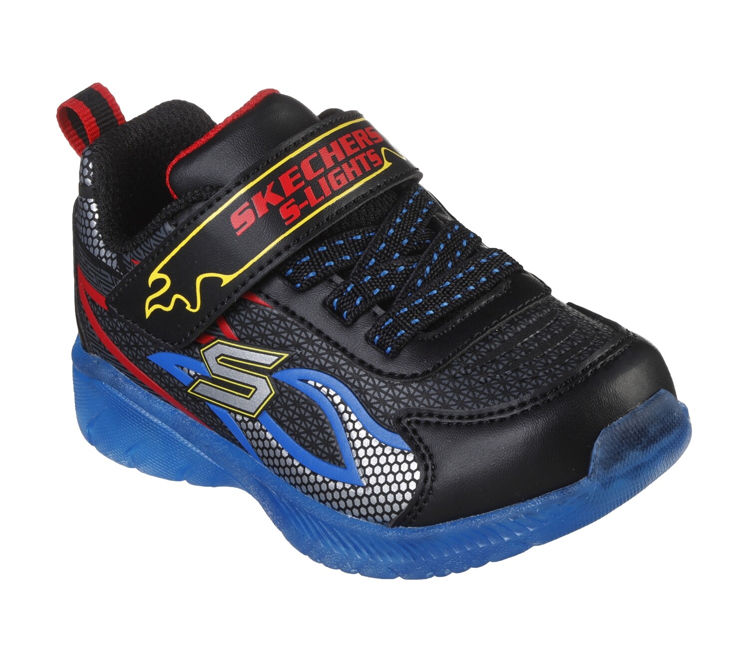 SKECHERS KIDS ILLUMI BRIGHTS THERMO TRACKER SNEAKER 401523N BKRB