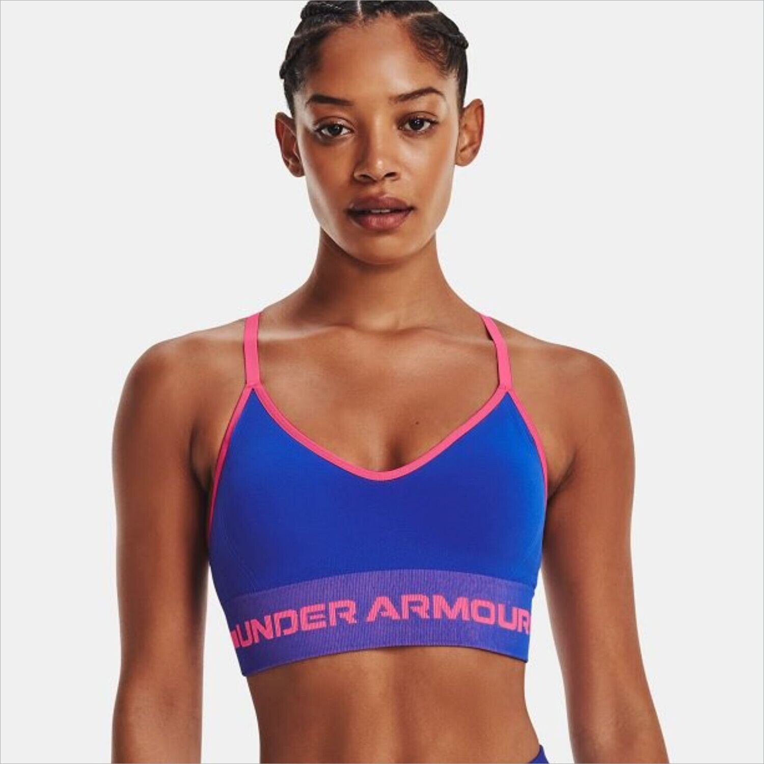 UNDER ARMOUR WOMEN SEAMLESS LOW LONG BRA 1357719-486
