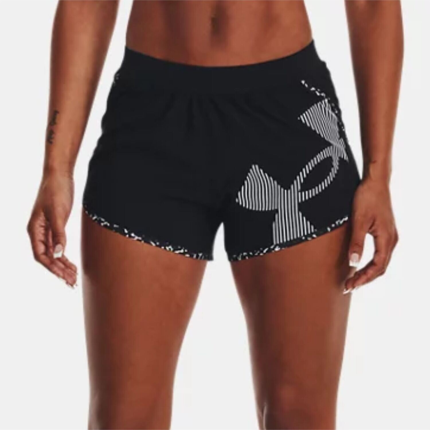 UNDER ARMOUR WOMEN FLY BY 20 LOGO SHORT 1376632-001