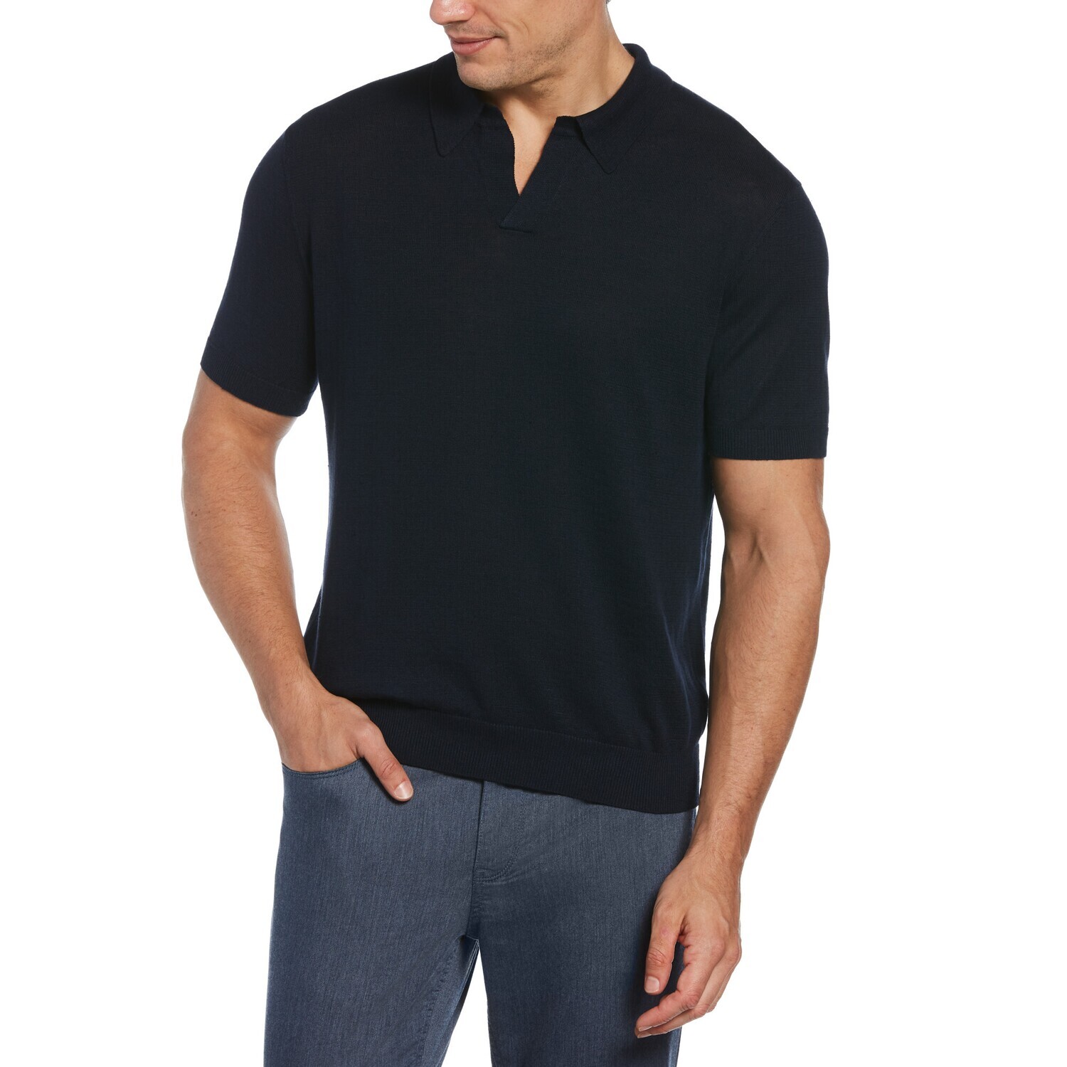 PERRY ELLIS MEN S/S SWEATER SHIRT 4GRK7109-405
