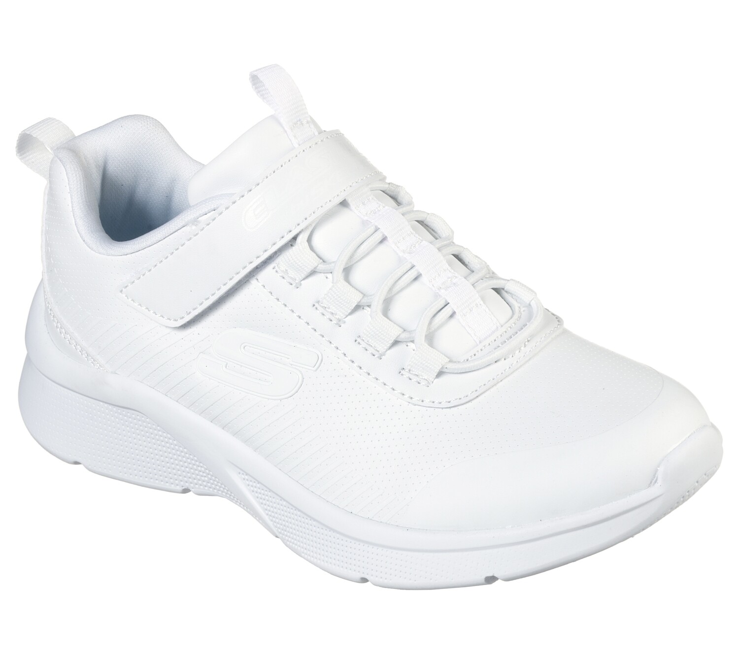SKECHERS KIDS MICROSPEC CLASSMATE SNEAKER 302607L WHT