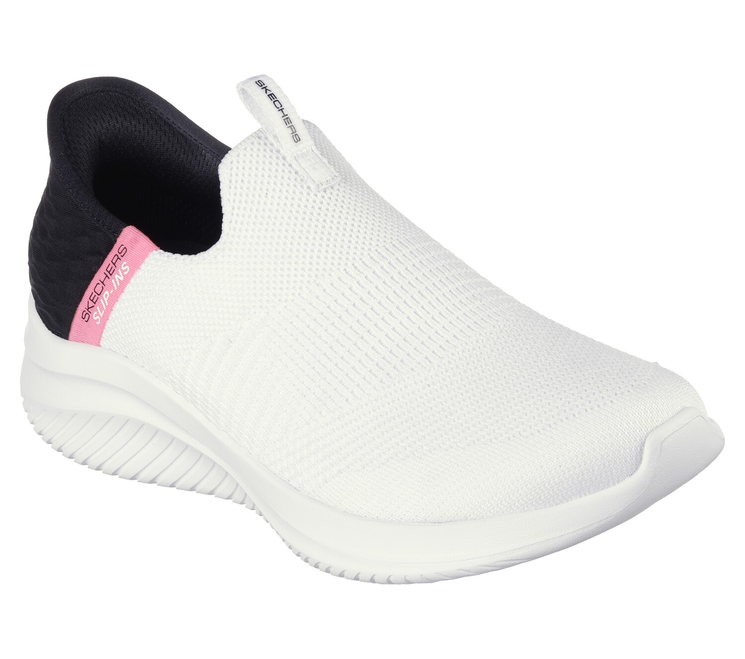 SKECHERS WOMEN ULTRA FLEX SLIP IN SNEAKER 149707 WBK