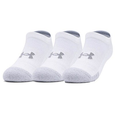 UNDER ARMOUR HEATGEAR NO SHOW SOCK 3PK 1346755-100