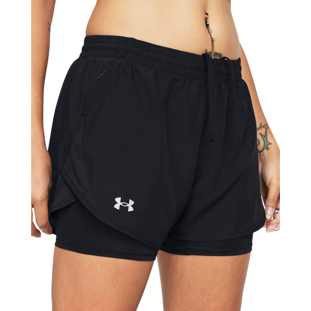 UNDER ARMOUR WOMEN FLY BY 2IN1 SHORT 1382440-001
