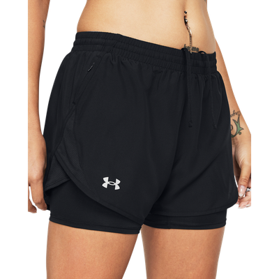 UNDER ARMOUR WOMEN FLY BY 2IN1 SHORT 1382440-001