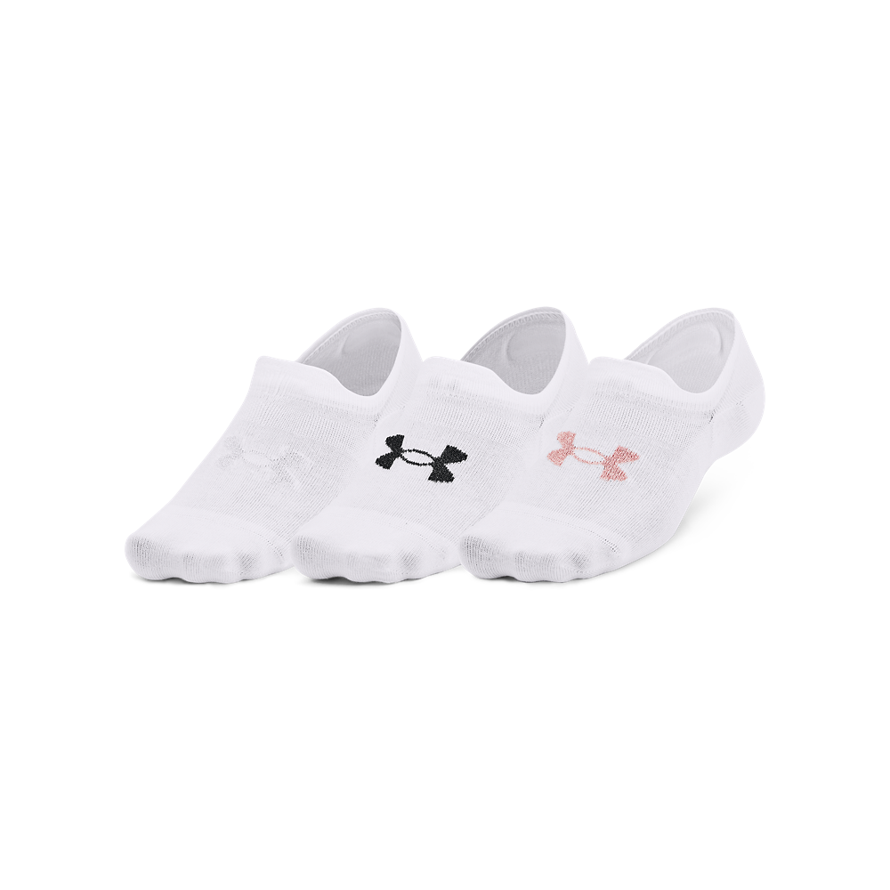 UNDER ARMOUR WOMEN ESSENTIAL ULTRA LOW 3PK SOCK 1351784-102