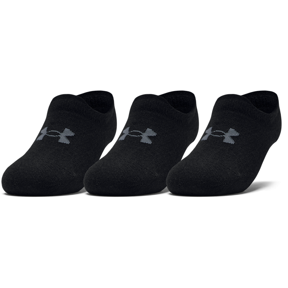 UNDER ARMOUR WOMEN ESSENTIAL ULTRA LOW 3PK SOCK 1351784-002