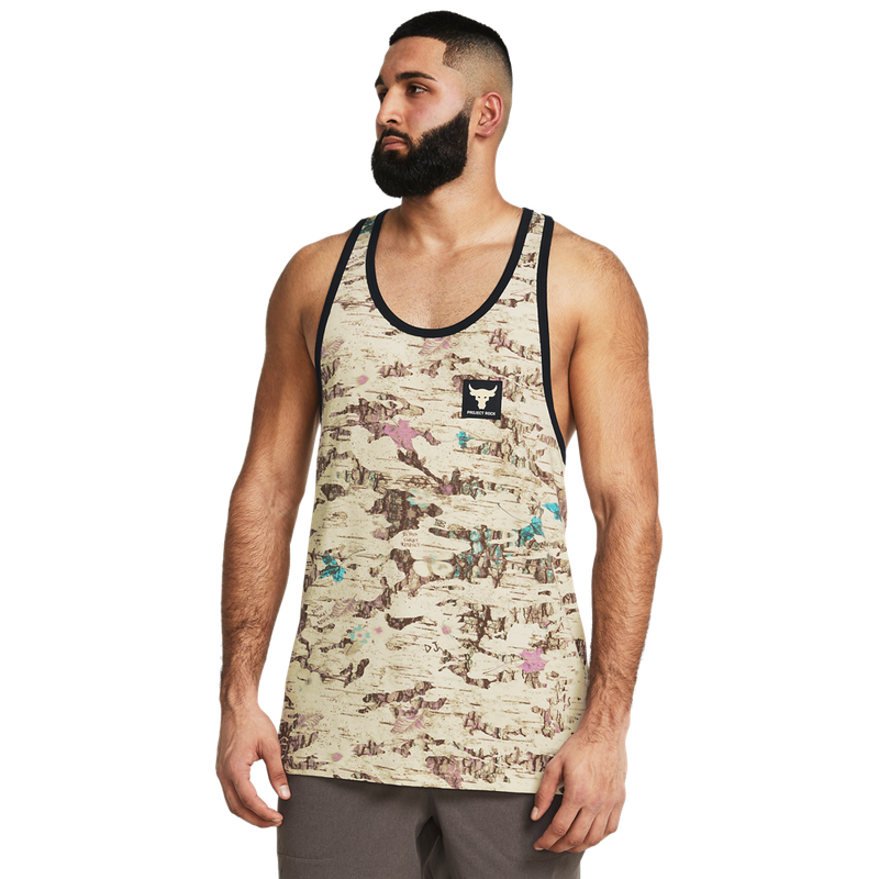 UNDER ARMOUR MEN PROJECT ROCK CAMO TANK TOP 1383226-273