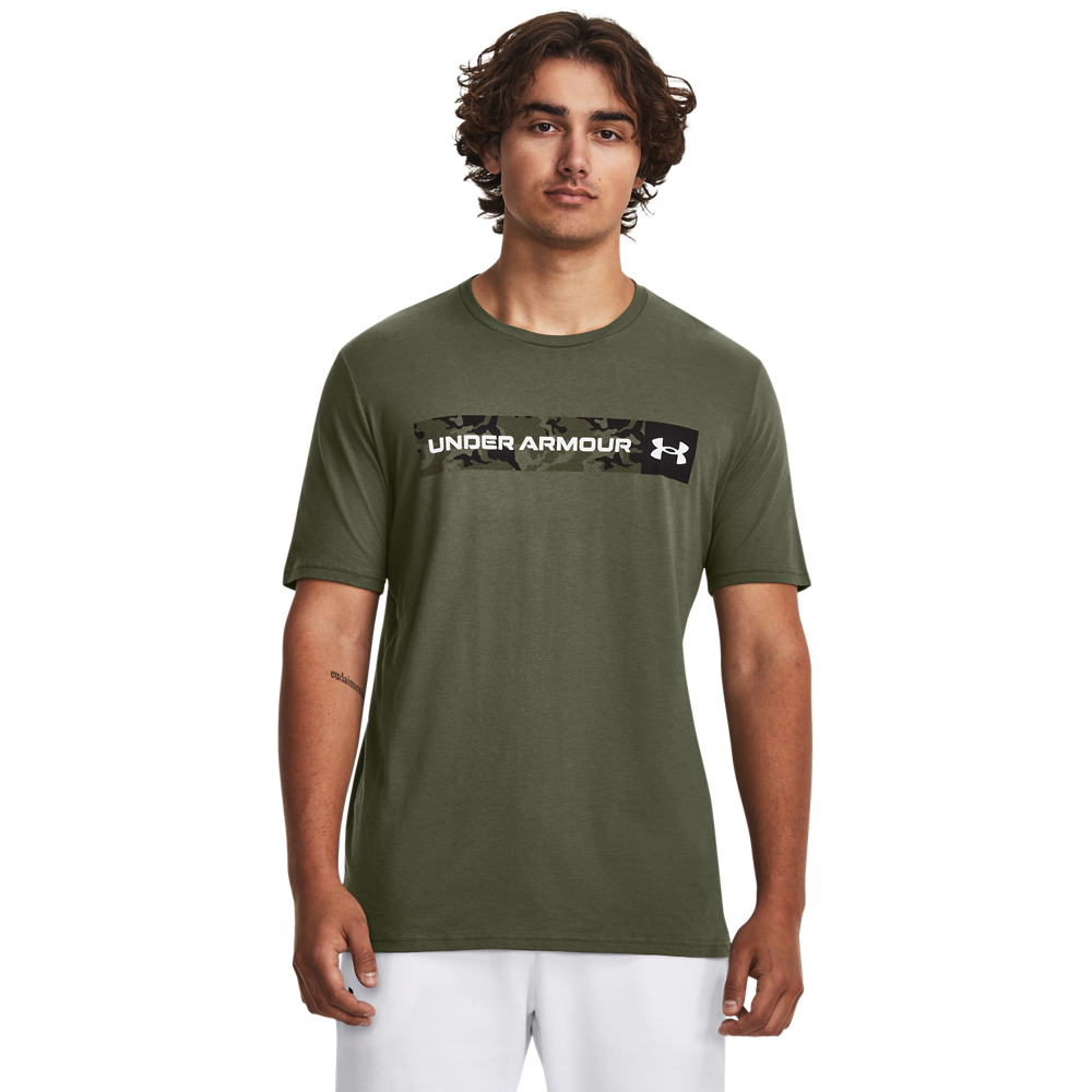 UNDER ARMOUR MEN CAMO CHEST STRIPE T-SHIRT 1376830-390