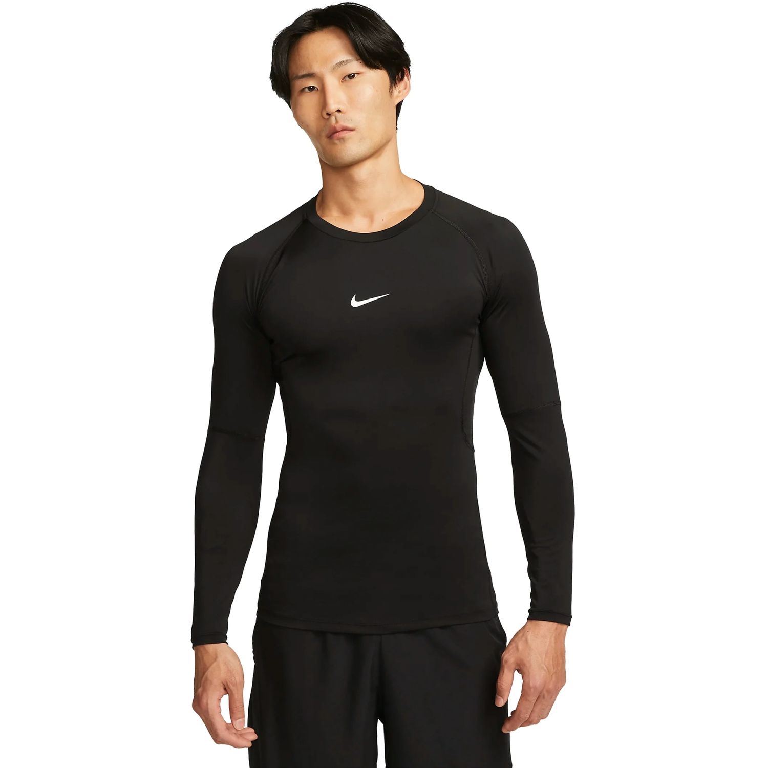 NIKE MEN DRI FIT TIGHT L/S FITNESS TOP FB7919-010