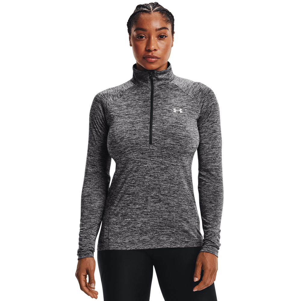 UNDER ARMOUR WOMEN TECH 1/2 ZIP L/S TOP 1320128-010