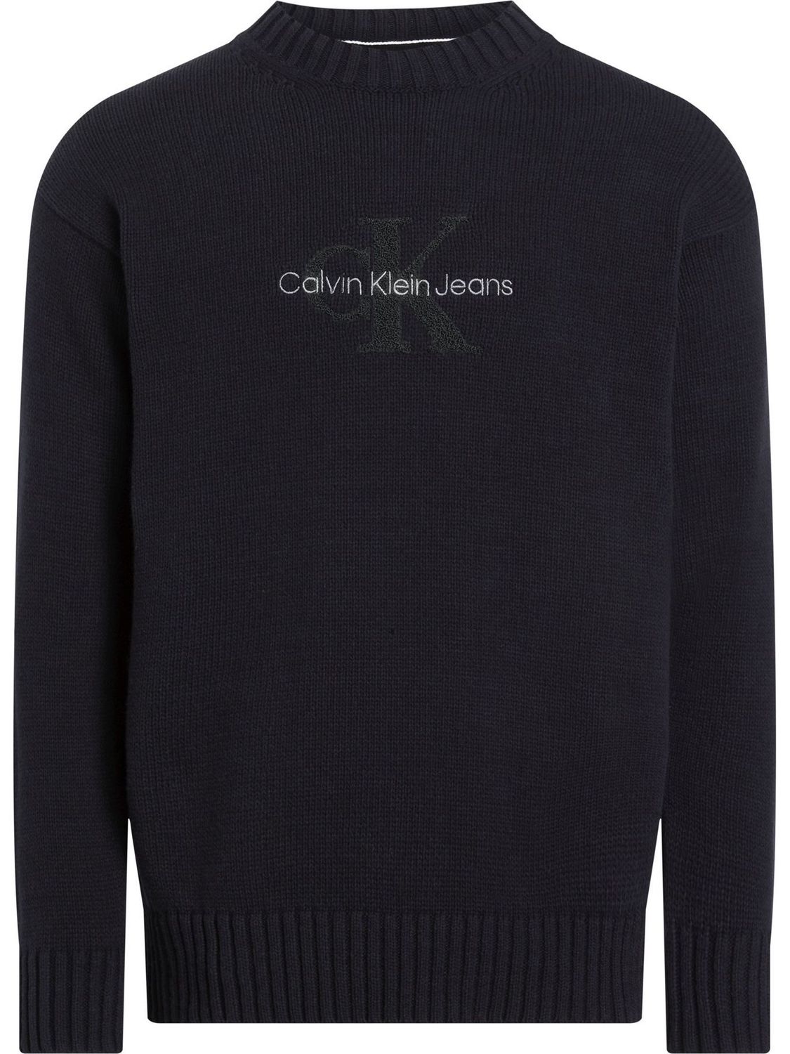 CALVIN KLEIN MEN CHENILLE MONOLOGO SWEATER J30J326887BEH