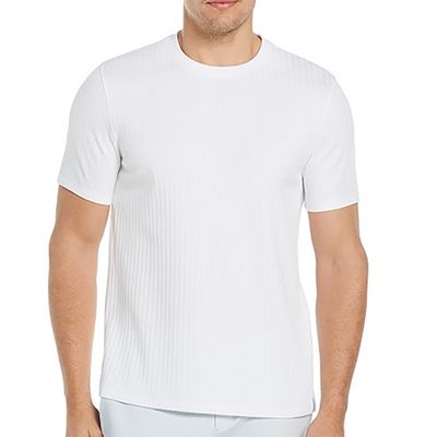 PERRY ELLIS MEN KNITTED RIB CREW-NECK T-SHIRT 4GSK7113-126