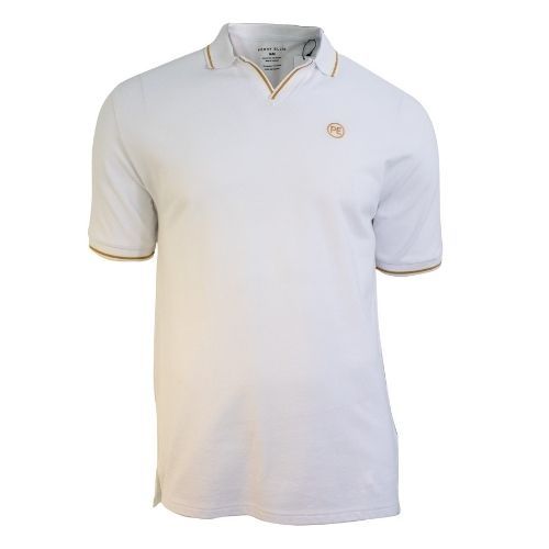 PERRY ELLIS MEN WHITE POLO  S/S SHIRT 4JFK8418-126