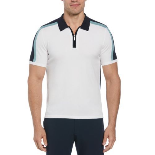 PERRY ELLIS MEN  EGRET S/S SWEATER 4JFG7200-114