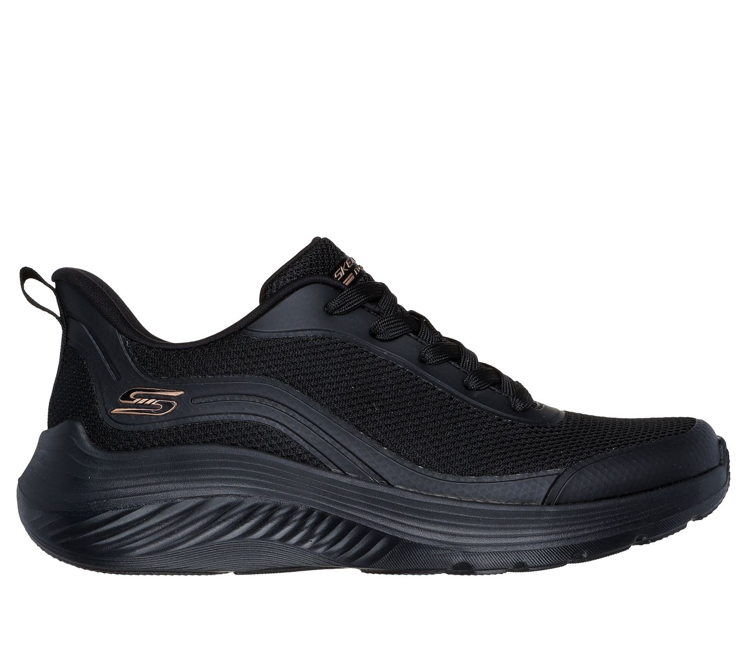 SKECHERS WOMEN BOBSS QUAD WAVES SNEAKER 117483 BBK