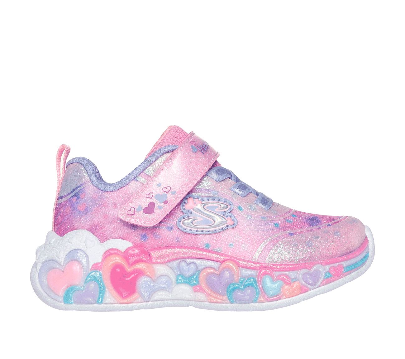 SKECHERS GIRLS ETERNAL HEART LIGHTS SNEAKER 302696N LPMT