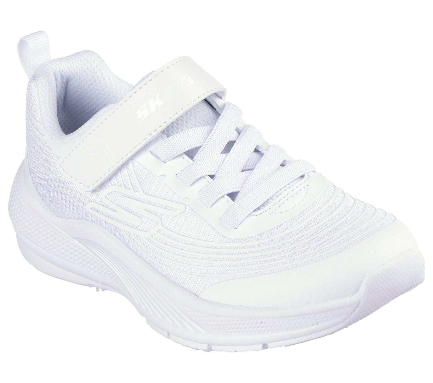 SKECHERS KIDS MICROSPEC ADVANCE SNEAKER 303575L WHT