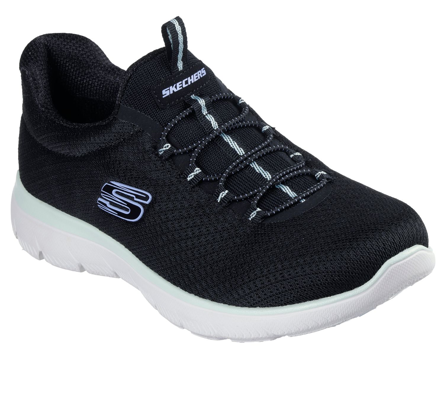 SKECHERS WOMEN SUMMERBLUSH SNEAKERS 150268 BKMT