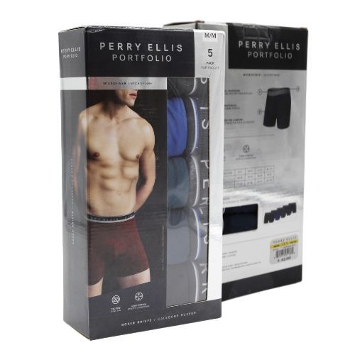 PERRY ELLIS MEN 5PK BOXER UMPE305-BLLT
