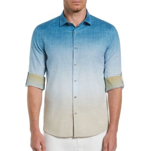 PERRY ELLIS MEN CASUAL S/S SHIRT 4JRW7003-405