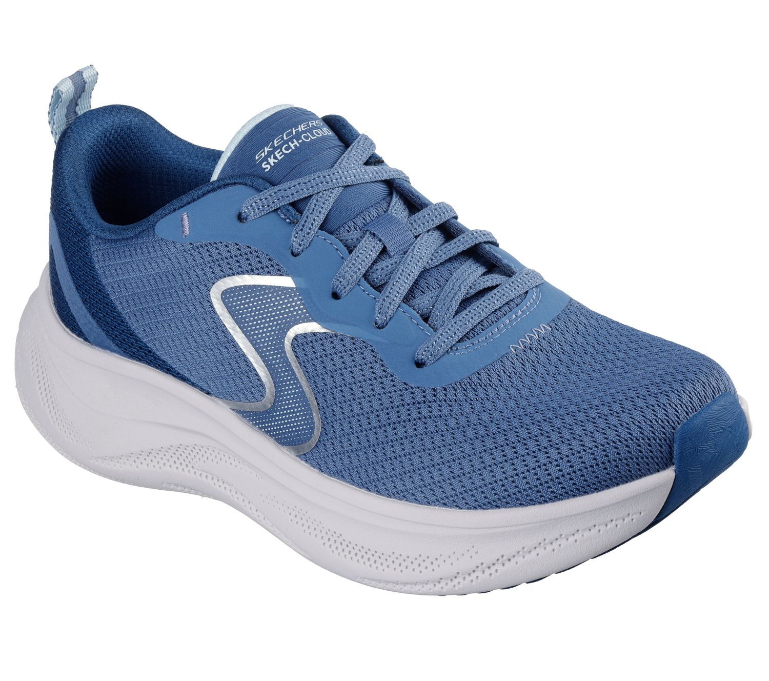 SKECHERS WOMEN SKECH CLOUD-SMOOTH WAVE SNEAKER 150562 BLNV